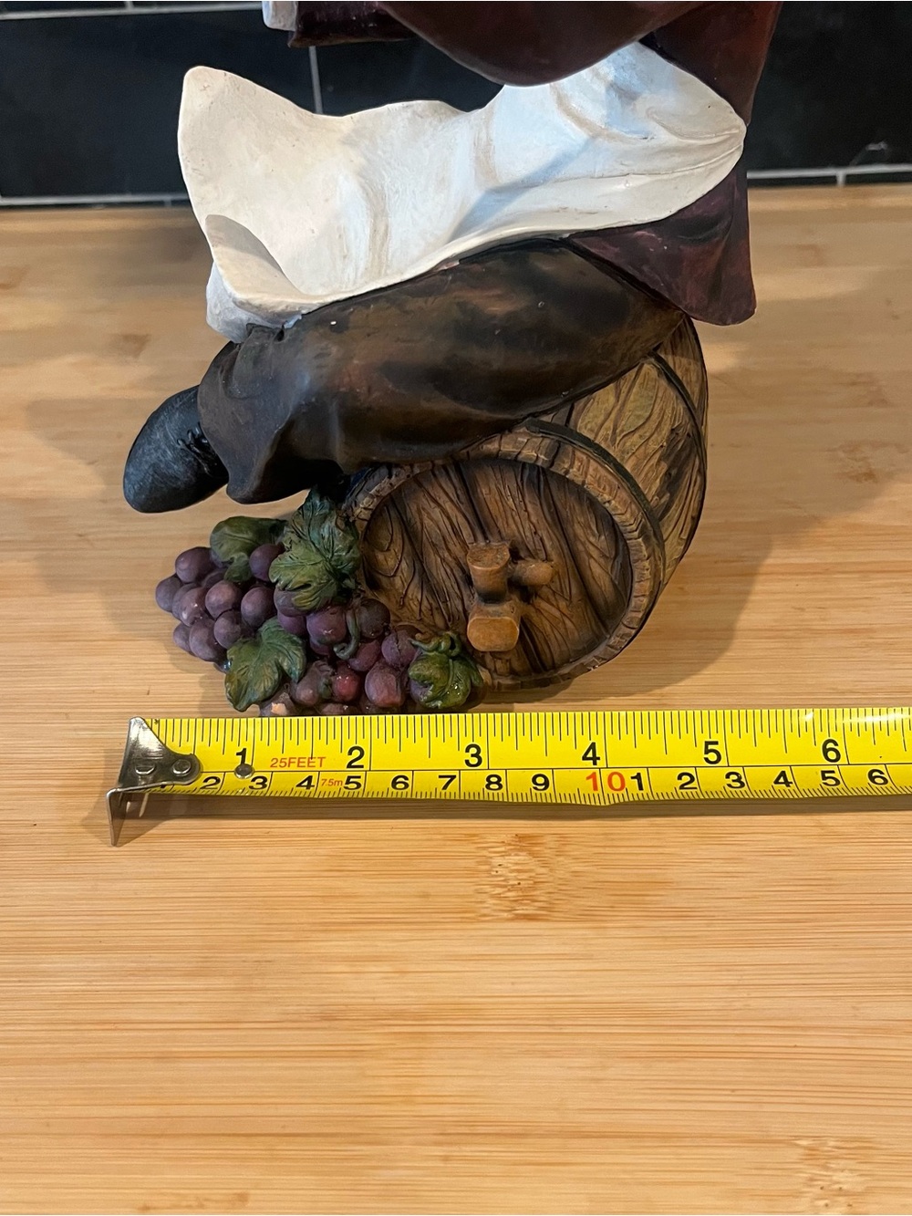 Vintage Large Wine Butler Steward Connoisseur Resin Glass Holder Decorative - Picture 11 of 11